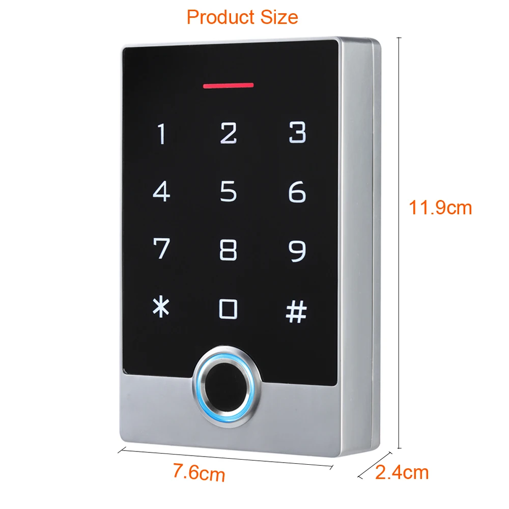 WIFI Tuya APP Keyless Door Lock Waterproof Fingerprint Access Control Keypad Outdoor EM MF RFID Card REmotely Unlock Gate Entry