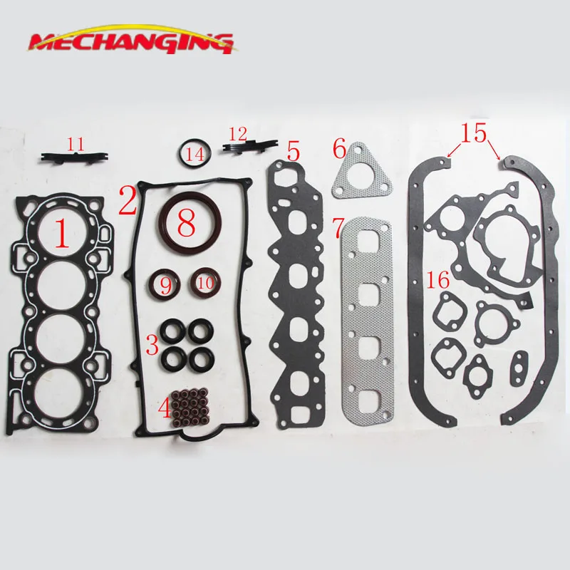 HCE HC-EJ HDC HD-E For DAIHATSU CHARADE III IV APPLAUSE I ROCKY Hard Top Full Set Engines seal gasket 04111-87127-000 50120700