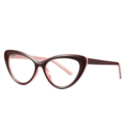 Transparent Clear Glasses Frame Women Cat Eye Optical Eyeglasses Frames For Women Fashion Sexy Fake Glasses Spectacles RW2020