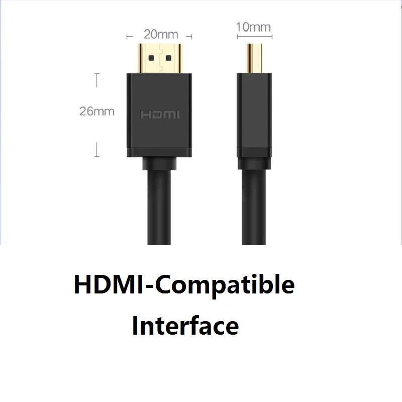 UGreen HD104 2.0 Cable HDMI-Compatible 3D Visual Effect Computer TV Engineering Decoration Line