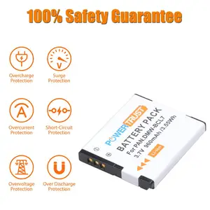 بطارية وشاحن PowerConfie مدمج، 960 مللي أمبير BCL7 BCL7E أفضل 8 CQB1007R للتحكم عن بعد للمبيعات - رقم 3