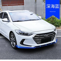 For Hyundai Elantra 2016 2017 2018 ABS Chrome Front Bumper Lip Anti-scratch Anti-scratch Anti-scratch Front Bumper Accessories