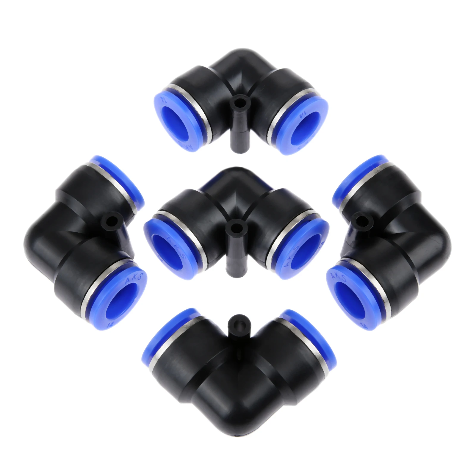 5Pcs 14mm  Pneumatic Fittings Pneumatic Push In Fittings Connector PV for Air/Water/Vacuum Hose/Tube Airline Pneumatic Parts