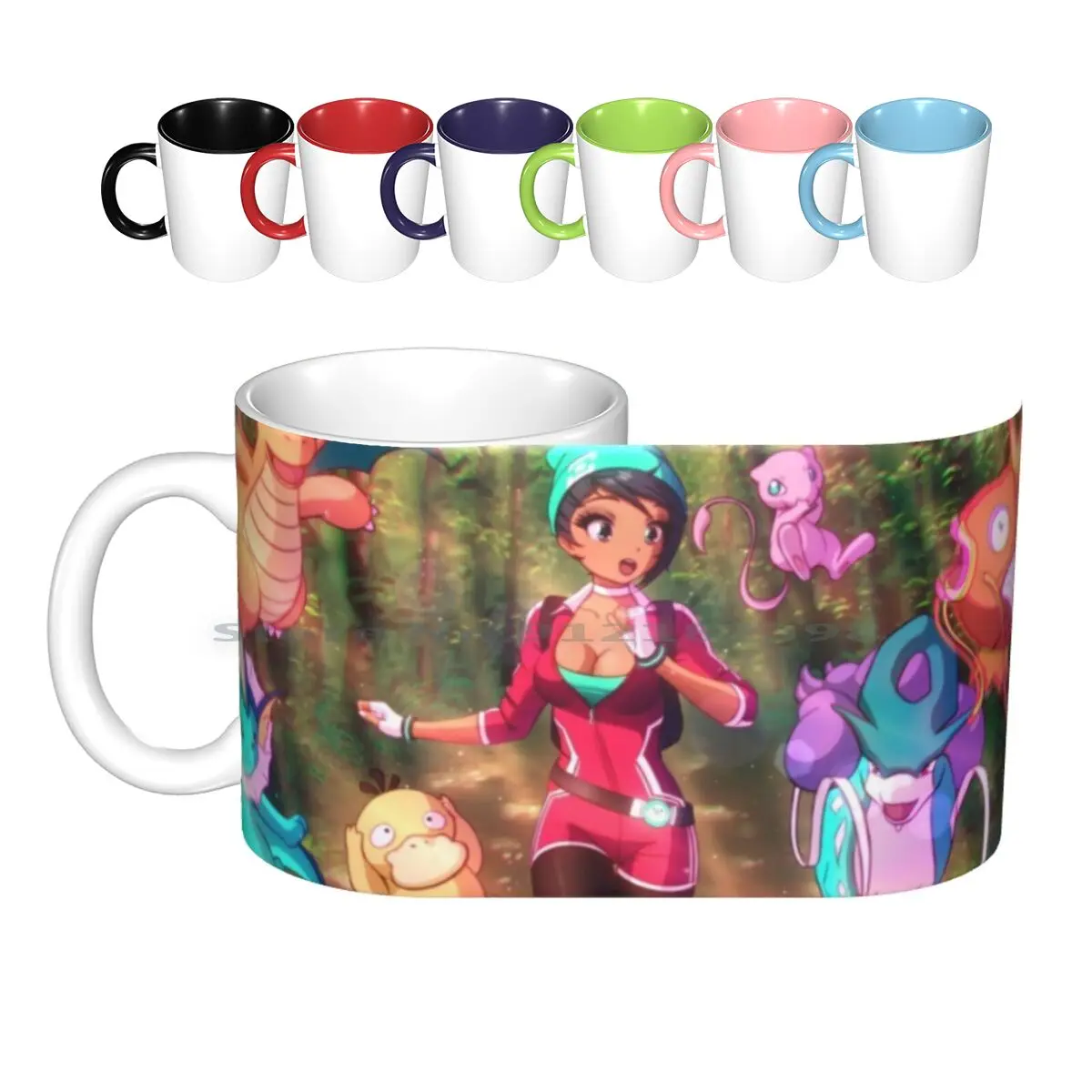 Umi's Dream 1 Ceramic Mugs Coffee Cups Milk Tea Mug Umi Iris Leo Queval Anime Style Futuristic Girls Girls Colorful Scifi Sci