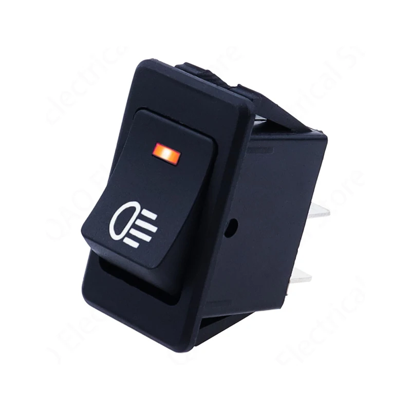 Universal Car Auto Fog Light Rocker Toggle Switch B35 DC 12V 35A 4Pins LED Dashboard LED Color Red Green Amber Blue White