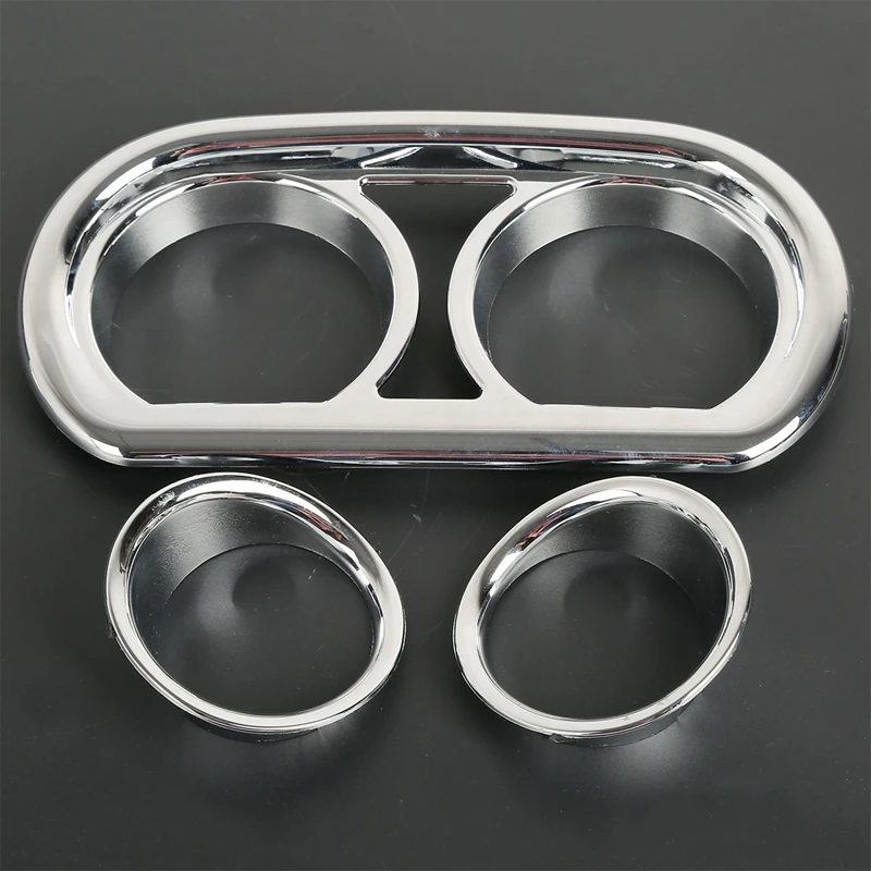 Motorcycle Chrome Gauge Bezel Trim Kit Fit For Harley 61400299 Road Glide FLTRX Special FLTRXS 2015-2021