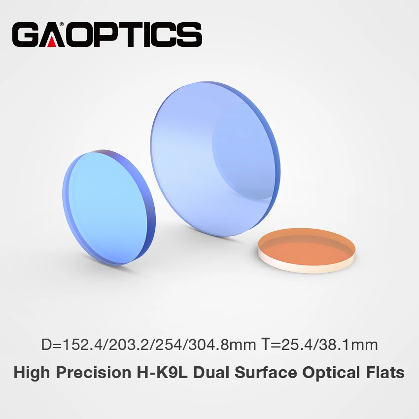 

Large size K9 Dual Surface Optical Flats