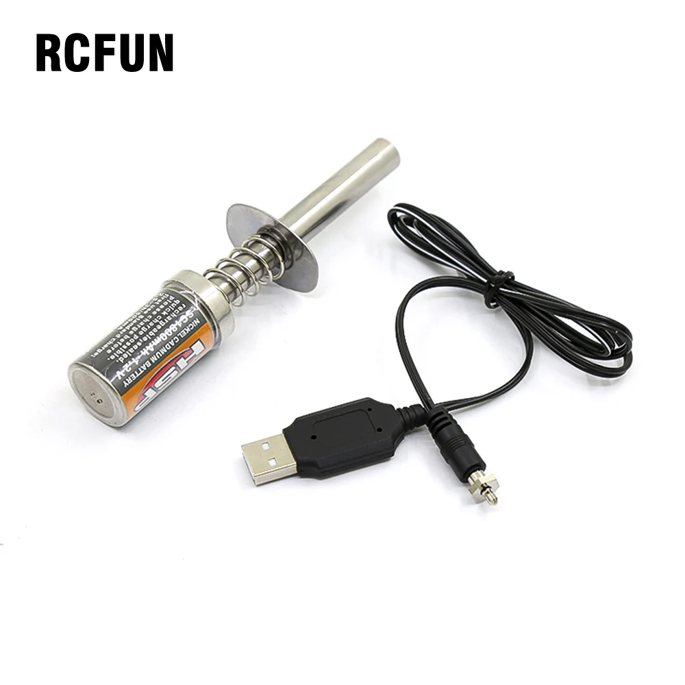 

HSP Gas RC Nitro Engine motor glow 1.2V 1800MA 3600MA RECHARGEABLE GLOW PLUG Starter Igniter AC Charger for RC 1/8 1/10 Car F122