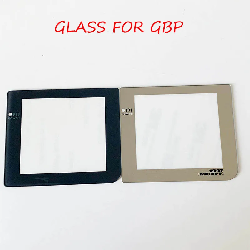 Silver For GBP Glass Screen Lens Cover for Game Boy Pocket for Famitsu 1997 Edition black