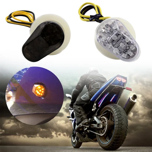 Intermitentes para motocicleta, indicador LED, luces fotográfico intermitentes, Motor de bombilla para Yamaha YZF R1 R6 R6S R3 R6S FZ1 FZ6 FZ8 FAZER