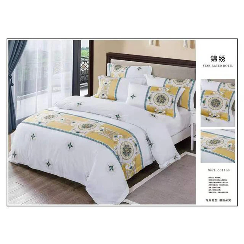 

5-star Hotel White Bedding Set Luxury Egyptian Cotton 60S Bed set Duvet Cover Bed Sheet spread Fit sheet set parure de lit