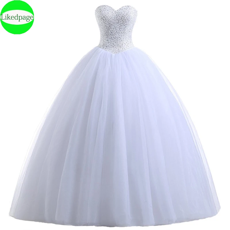 

Vestido De Noiva Princesa Ball Gown Wedding Bride Dress 2021 Luxury Beaded Robe Mariage For Women Trouwjurk Abito Da Sposa Boda