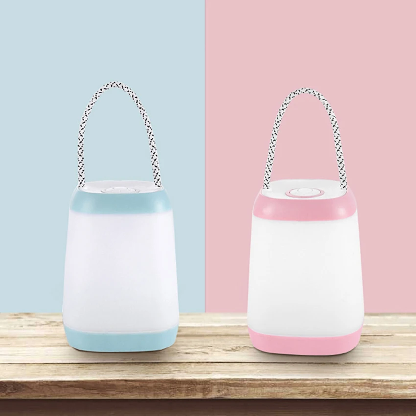 Tavolo accanto alla lampada lanterna portatile USB ricaricabile/batteria, luci notturne dimmerabili per camera da letto, soggiorno, campeggio all'aperto