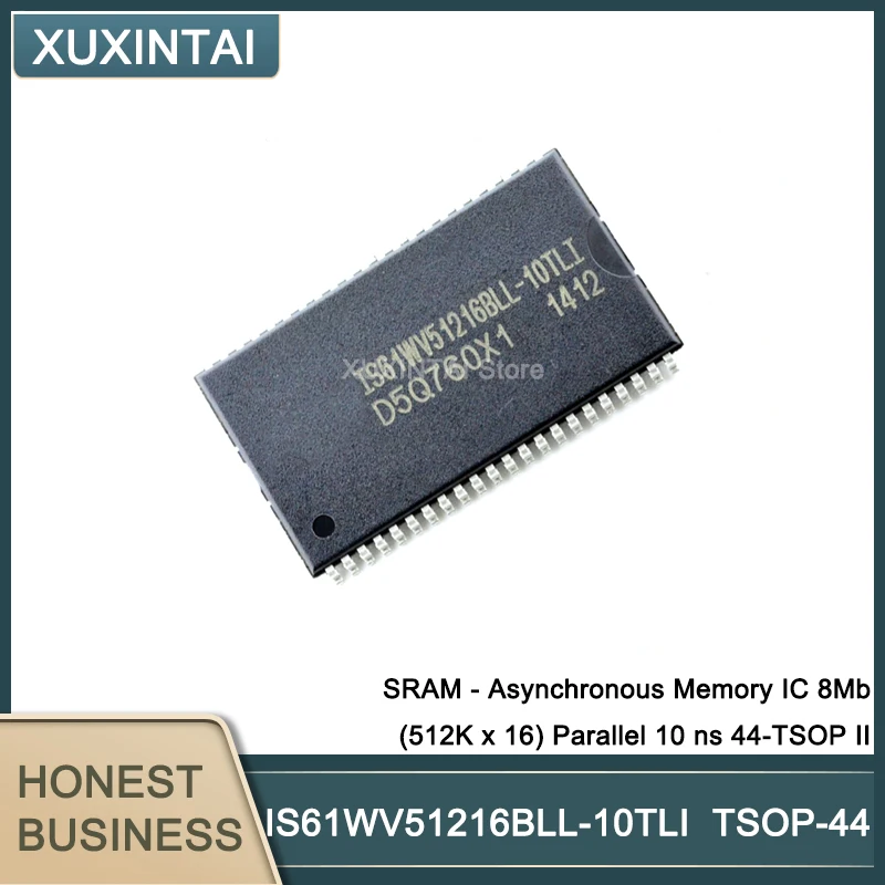 

5Pcs/Lot New OriginalI S61WV51216BLL-10TLI IS61WV51216BLL SRAM - Asynchronous Memory IC 8Mb (512K x 16) Parallel 10 ns 44-TSOP