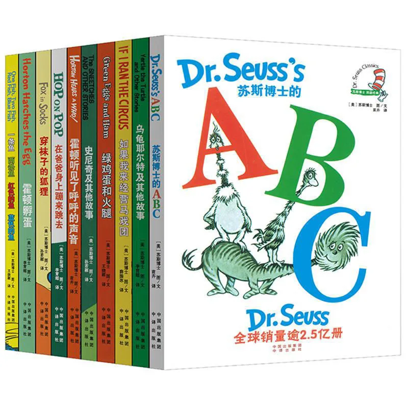 

Baby Picture Books Sets In English for Kids The Cat In The Hat Comes Back ABC Dr Seuss Party Supplies Learning Reading Book