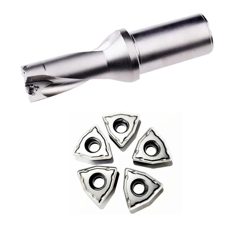 SANAI-broca rápida en U 2D WC serie CNC, torno Indexable de 40,5mm- 50mm de profundidad para insertos de carburo, WCMT06T308, WCMT080412