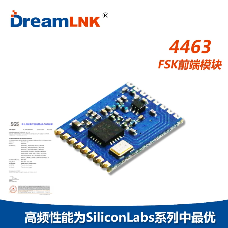 Transceiver Module 433M Module Receiving and Transmitting Integrated FSK Wireless Two-way Communication Si4463 Transceiver Chip