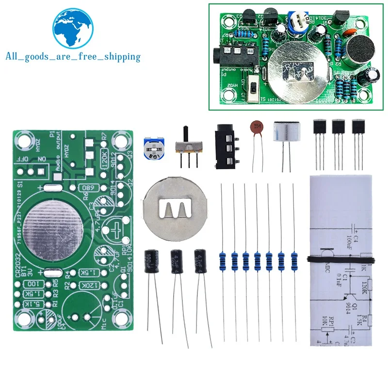 Kit de audífono electrónico, amplificador de Audio, práctica enseñanza, competición, Diy, piezas de producción de interés