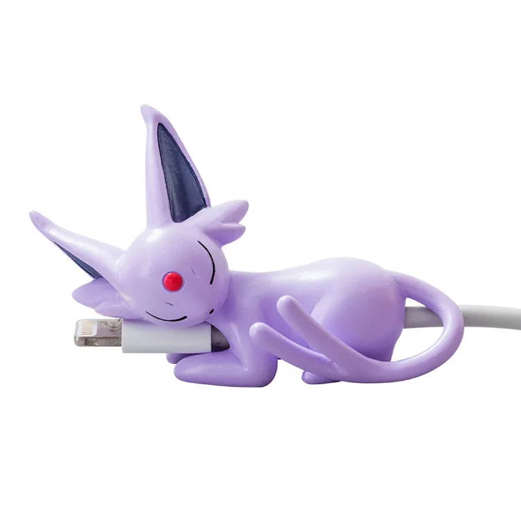 Hot Anime Pokemon Go Figure Cosplay Prop Accessories Usb Protective Case Cable Pikachu Cup Pet Eevee Dolls Toy Gift