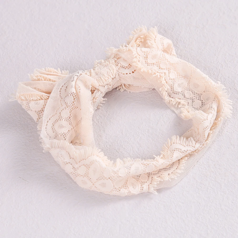 1pcs Lace Bow Baby Headband for Girl Hair Bands for Party Soft Elastic Bowknot Headbands Newborn Turban Baby Hair Accessories