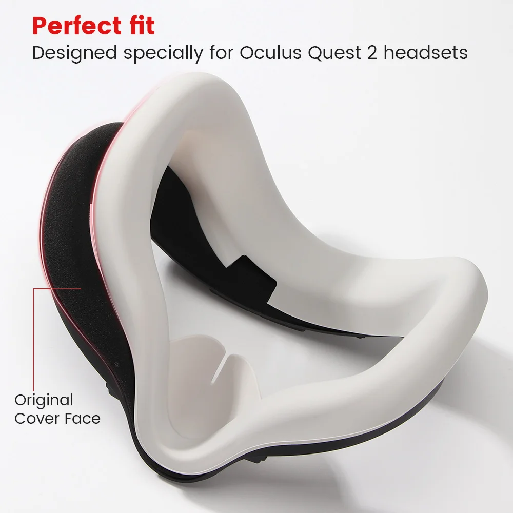 VR Ốp Mặt Nạ Đắp Mặt Pad Mặt Đệm Bảo Vệ Mắt Miếng Lót Cho Oculus Nhiệm Vụ 2 VR Thiết Bị Phụ Kiện