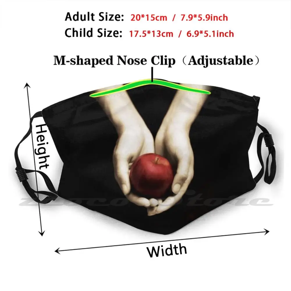 The Forbidden Fruit Tastes The Sweetest Mask Cloth Washable DIY Filter Pm2.5 Adult Kids Twilight Saga Edward Cullen Beautiful