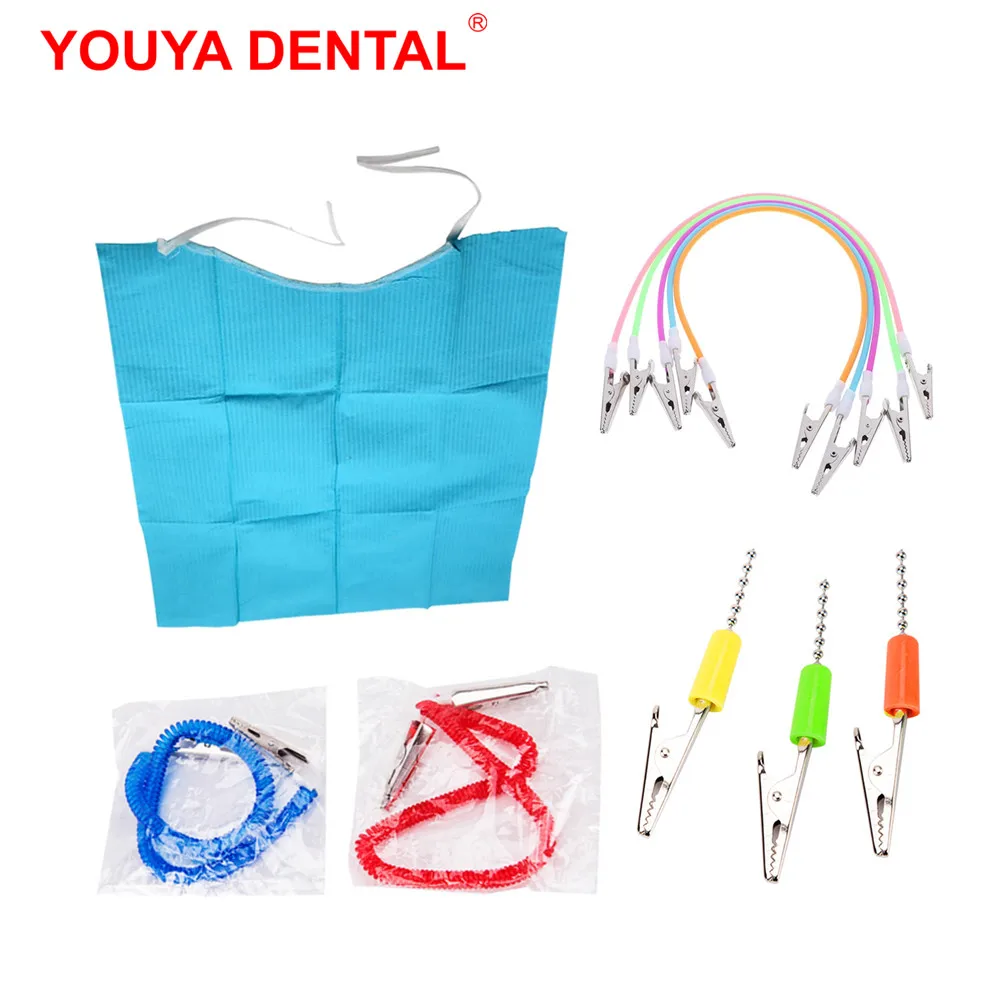 Disposable Dental Bibs Tattoo Clean Pad Flexible Dental Bib Clips Scarf Clip Napkin Holder Dentistry Lab Dentist Materials Tools