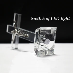 Cristal Jesus Cross Nightlight Statue, religiöser Stil, Kirchendekoration, Wohnkultur, Kunsthandwerk, Christen Geschenke 10 Religionsbilder der Hauptverkäufe - №5