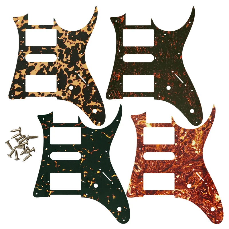 

5pcs Xinyue Custom Guitar Parts - For MIJ Ibanze GR40 Guitar Pickguard HSH Humbucker Pickup Scratch Plate Flame Pattern