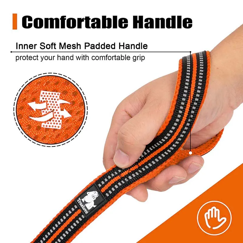 Truelove Soft Mesh Nylon Dog Leash Double Trickness Running Reflective Safe Walking Training Pet Dog Lead Leash Stock 200cm Hot