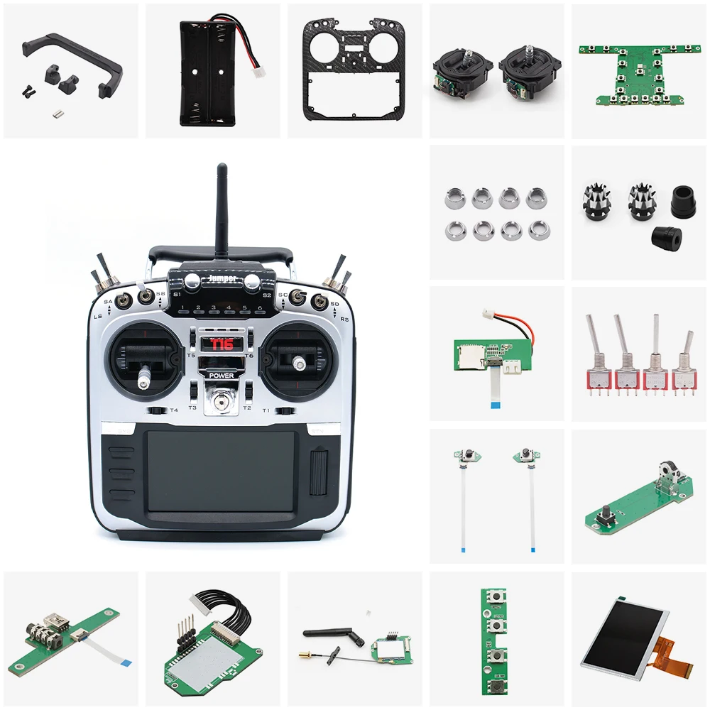 Jumper-Pièces de rechange d'origine pour émetteur radio, cardans à capteur Hall, T16 Pro, accessoires T16 V2, 2.4G