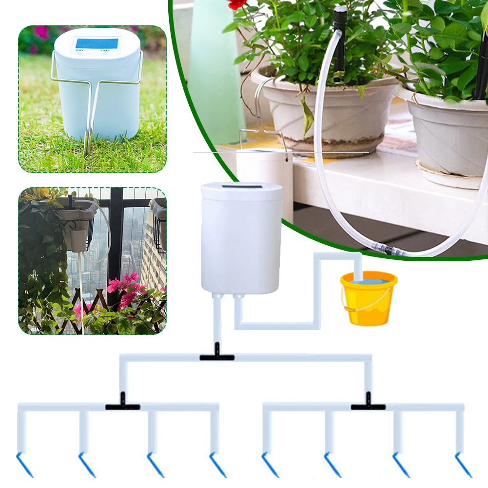 

Automatic Watering Pump Controller Plant Flower Home Sprinkler Drip Irrigation Device Pump With Timer System Garden Supplies