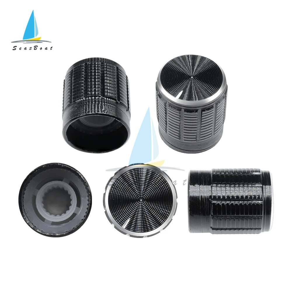 5ชิ้น/ล็อต6มม.PotentiometerลูกบิดหมวกKnurled Shaft Potentiometerปุ่มควบคุมเส้นผ่าศูนย์กลาง15มม.X 17มม.อลูมิเนียมสวิทช์ลูกบิด