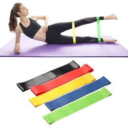 5 colori Yoga resistenza elastici Indoor Outdoor attrezzature per il Fitness 0.35mm-1.1mm Pilates Sport Training Workout fasce elastiche