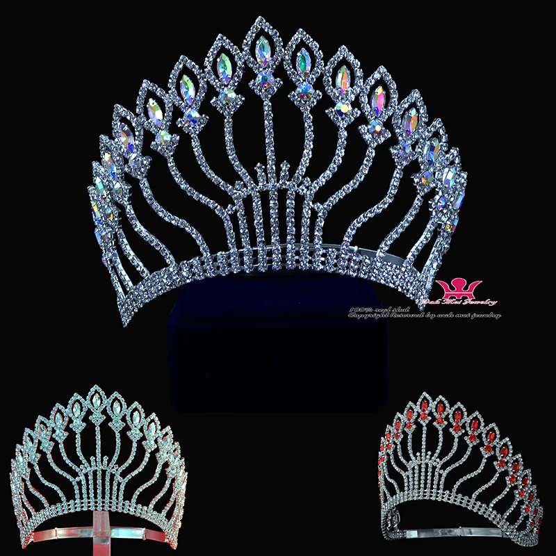 fashion hair jewelry tiaras australian crystal crown for bridal wedding headwear pageant contest   princess hairwear adjusta