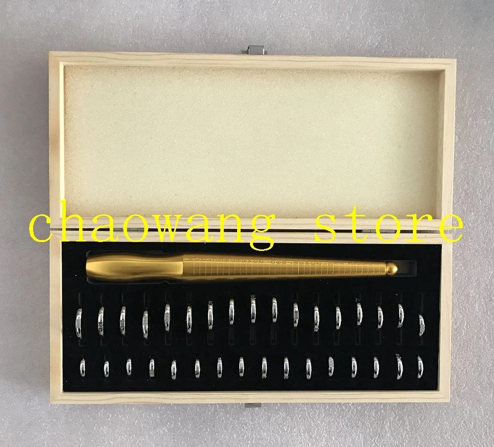 

1-33 HK size ring mandrel ring sizer ring gauge set jewelry tools kit