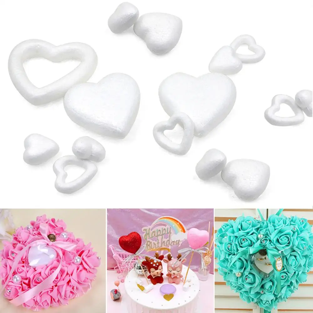 

Heart Modelling Heart Ring Polystyrene Styrofoam Foam Ball Christmas Wedding Party Decoration Supplies Home Decoration DIY Craft