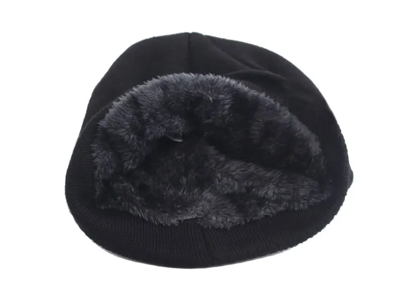 Skullies Beanies Männer Winter Hut Frauen Gestrickte Hüte Für Männer Kappe Winter Beanie Hut Gorro Dicke Warme Brimless Pelz Motorhaube Männer der Kappe – Detail 8