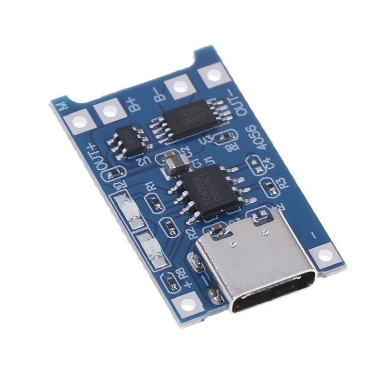 1ชิ้น Type-C ไมโครมินิ5V1A 18650 TP4056ที่ชาร์จแบตเตอรี่ลิเธียมแผงชาร์จที่มีการป้องกันฟังก์ชั่นคู่1A Li-ion