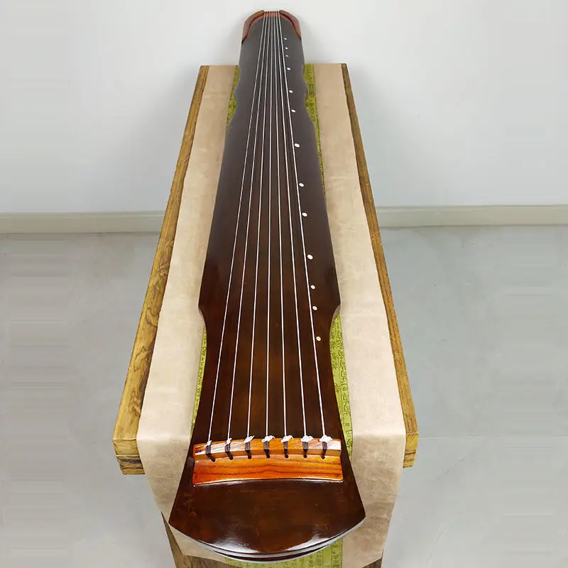 Chinese Style Gu Qin Wooden Handmade Traditional 7 Strings Guqin Musical Instruments For Beginners Zither