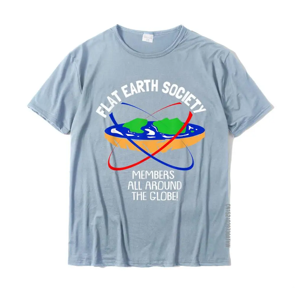 Flat Earth Society T-Shirt Design Cotton Young Tops T Shirt Fitness Tight Rife Top T-Shirts