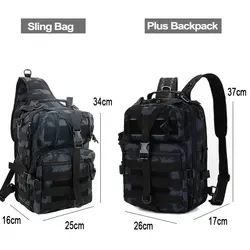Bolsa de asalto táctica MOLLE – Mochila ripstop militar
