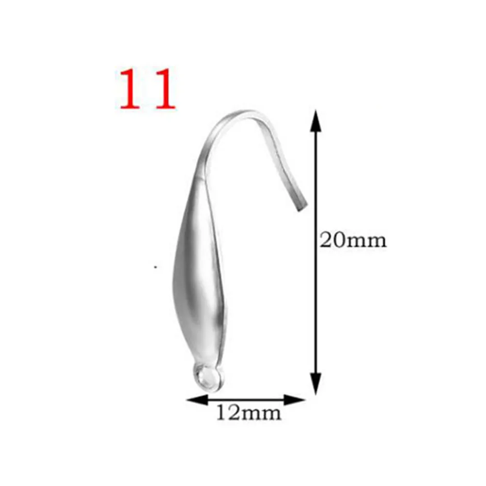 50 stücke Edelstahl Schmuck Französisch Ohrring Haken Erkenntnisse Wasserdichte Ohr Haken Ohrringe Verschlüsse Für DIY Schmuck Machen