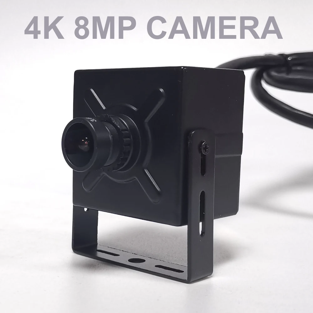 Mini box 8MP 4K IP Camera Indoor H.265 Onvif Bullet CCTV 4MP POE Video Surveillance Kamera Industrial equipment