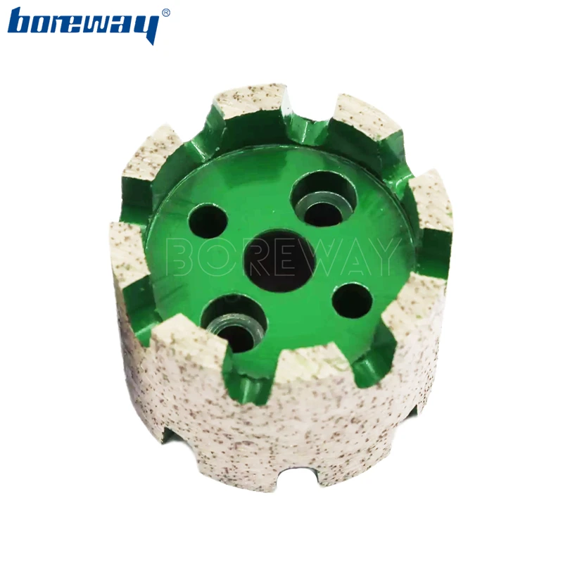 Boreway D50X40Tx10H CNC Diamond Continuous Standard Stubbing Cutting Grinding Wheel For Water Hole Calibrating The Stone Slab