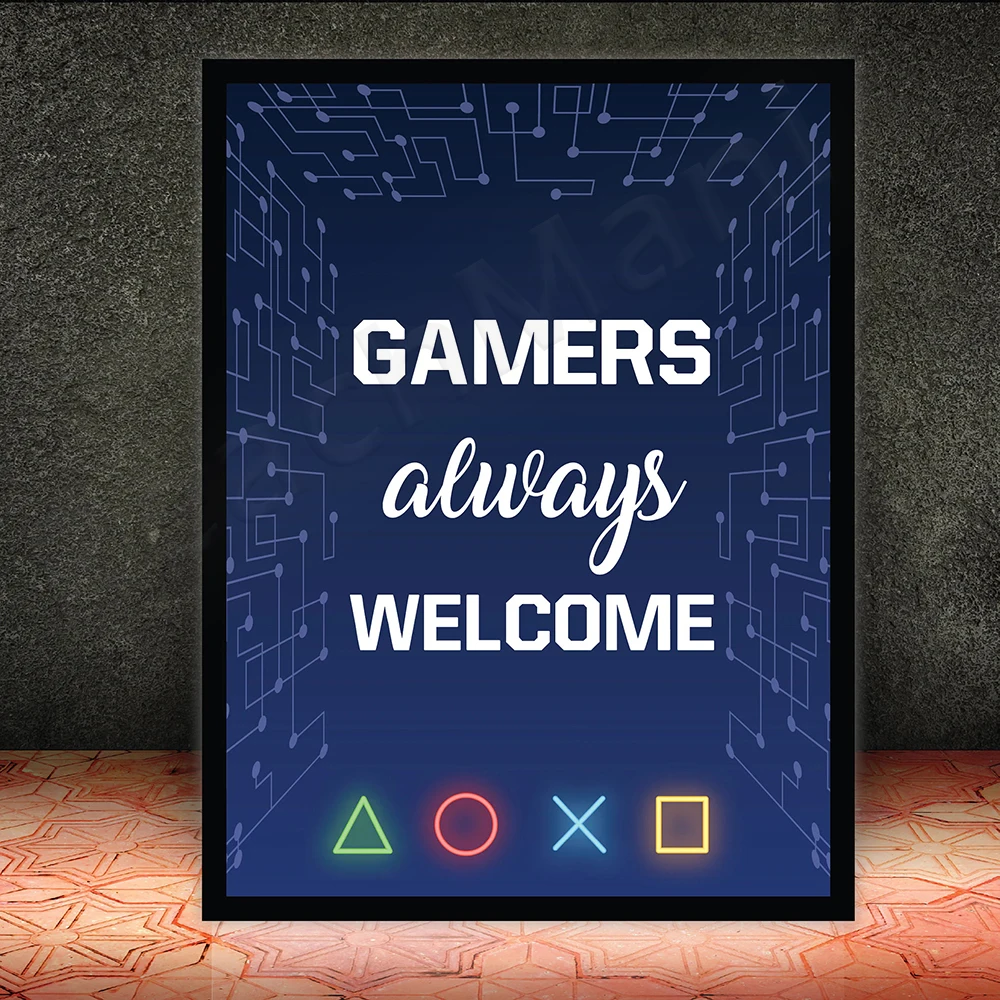 Gaming Poster,Loading, Buttons, Gaming Print, Video Game Decor, Video Game Poster, Teen boy bedroom, Gaming Decor