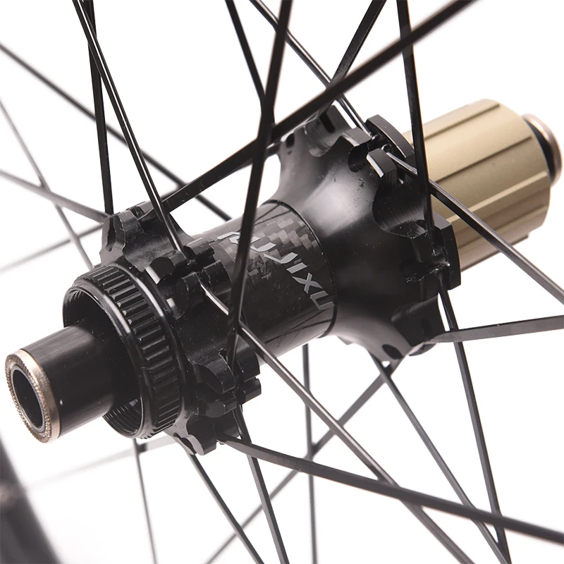 Ultraleichte Räder mit gerader Zugscheibenbremse, MTB-Laufradsatz, 26, 27,5, 29er, 700C-Felgen, 24 Löcher, glattes Lager, vorne 2 hinten, 4 A – Detail 4