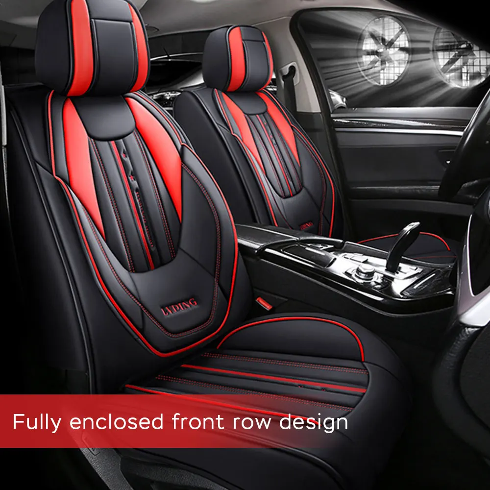 Universal Car Seat Cover For HYUNDAI i30 ix25 ix35 Genesis Ioniq H Kona Rio Leather Seat Protection Cover Car Accessorie