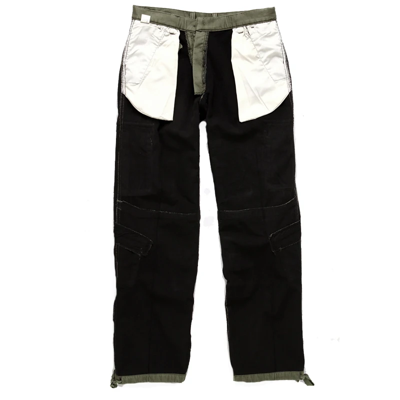 Men\'s Winter Thick Warm Cargo Pants Casual Fleece Pockets Fur Trouser Fashion Loose Baggy Jogger Worker Male Pants Plus Size 40
