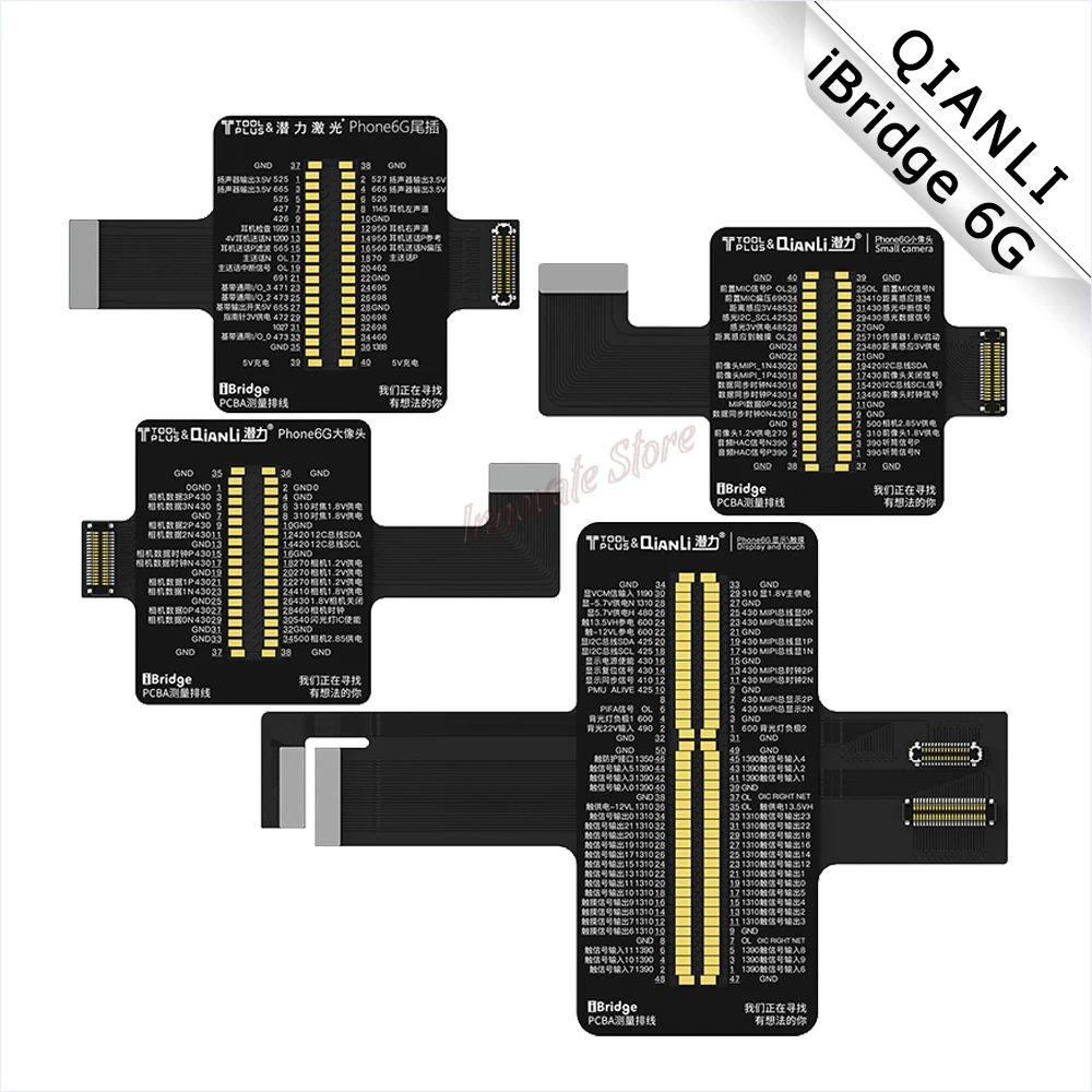 Cavo di rilevamento QIANLI IBridge 6G per IP telecamera frontale posteriore altoparlante microfono Display Touch strumento di rilevamento guasti della scheda madre